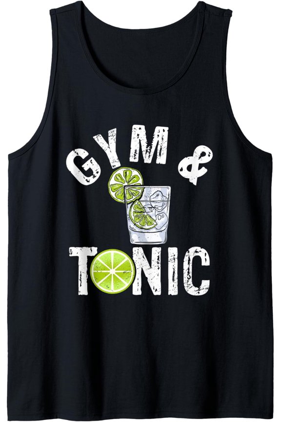Gym And Tonic Fitness Exercise Workout Bodybuilder Tank Top Size S-3XL