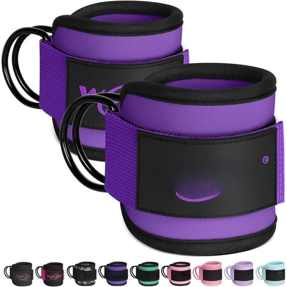 Gym Ankle Straps for Machines Women & Men - Glute Kickback Ankle Cuff, Adjustable Machine Accessories for Extensions, Abductors & Lower Workouts