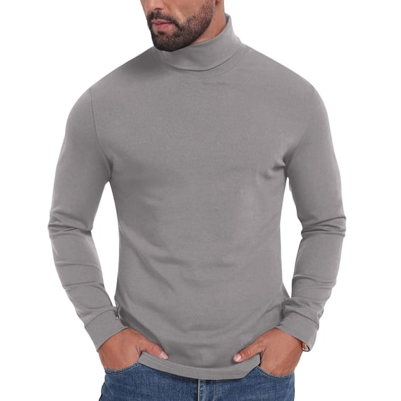 Gym Athletic Tops for Mens Turtleneck Tops Fleece Lined Pullover Thermal Long Sleeve blouses tops Lightweight Thermal Pullover Sweaters Blouses Hiking Outdoor Track Blouses Gym Outfits
