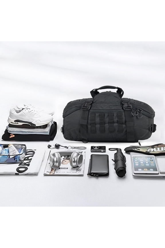 Gym Backpack for Men Sports Duffel Bag Gym Bags with Three Ways of Carrying (BLACK-85L)