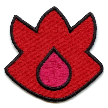 Gym Badge Patch Volcano Icon Embroidered Iron On