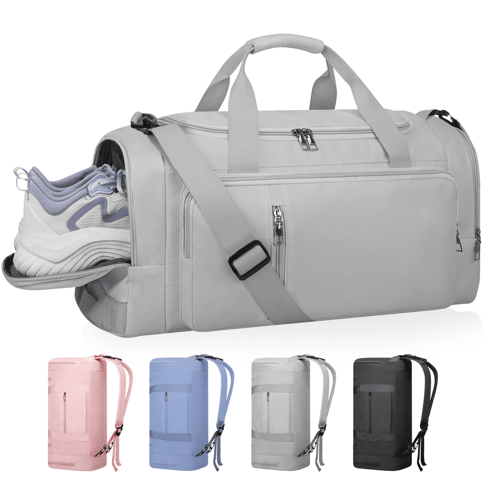 CshidWorld Gym Bag for Men & Women - 40L Convertible Waterproof Travel ...