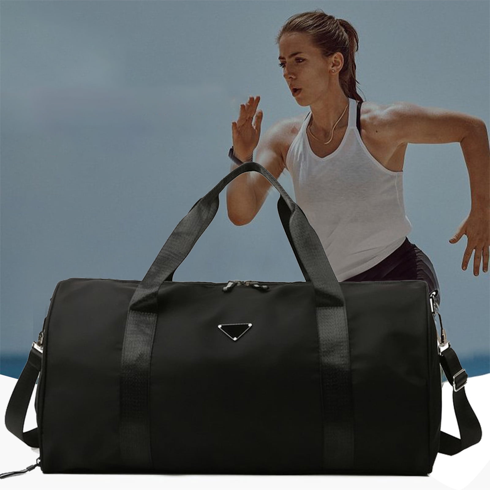 With Shoe Compartment Compact Gym Duffel Bag Lightweight Workout