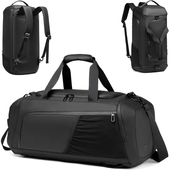 Gym Bag for Men with Shoes Compartment - 40L Duffle Bag for Travel with Wet Pocket & Laptop Compartment, Carry On Bags Gym Backpack with Water Bottle Holder