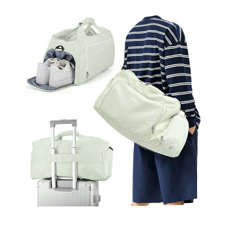 SYCNB Gym Bag for Men and Women, Travel Duffel, Mint Green, 30L