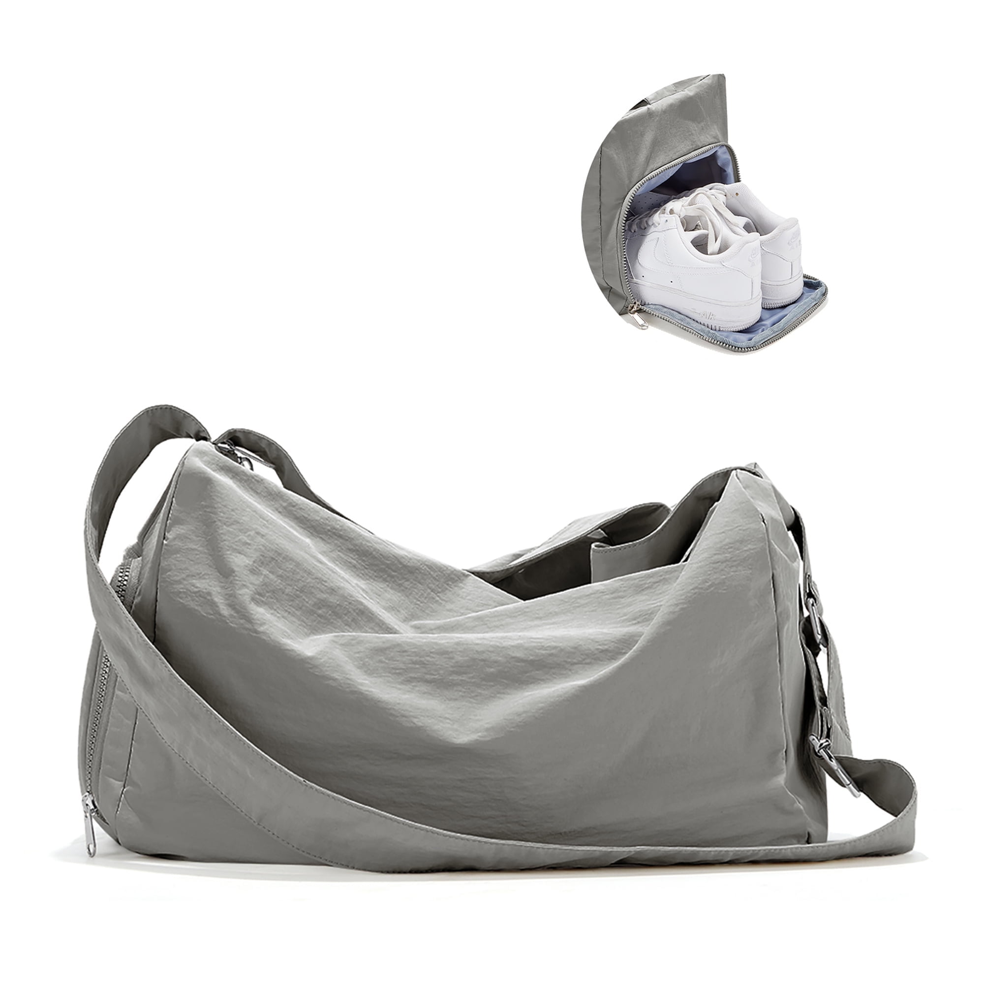 Duffle Bag for Sports with Shoe Compartment, Gym Bag for Women Men ...