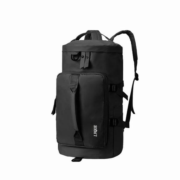 Gym Bag, Small Duffle Bag With Shoe Compartment And Wet Pocket, Women's Weekend Bag, Yoga Travel Swimming Camping Overnight Bag, Lightweight Black