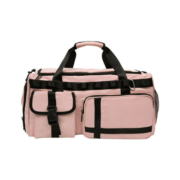 Gym Bag, Travel Bag, Wet and Shoe Separation, Large Capacity Sports Handbag with Multiple Pockets, Adjustable Shoulder Straps, Suitcase Sleeve, Ideal for Fitness, Sports, Travel, Weekend Trips