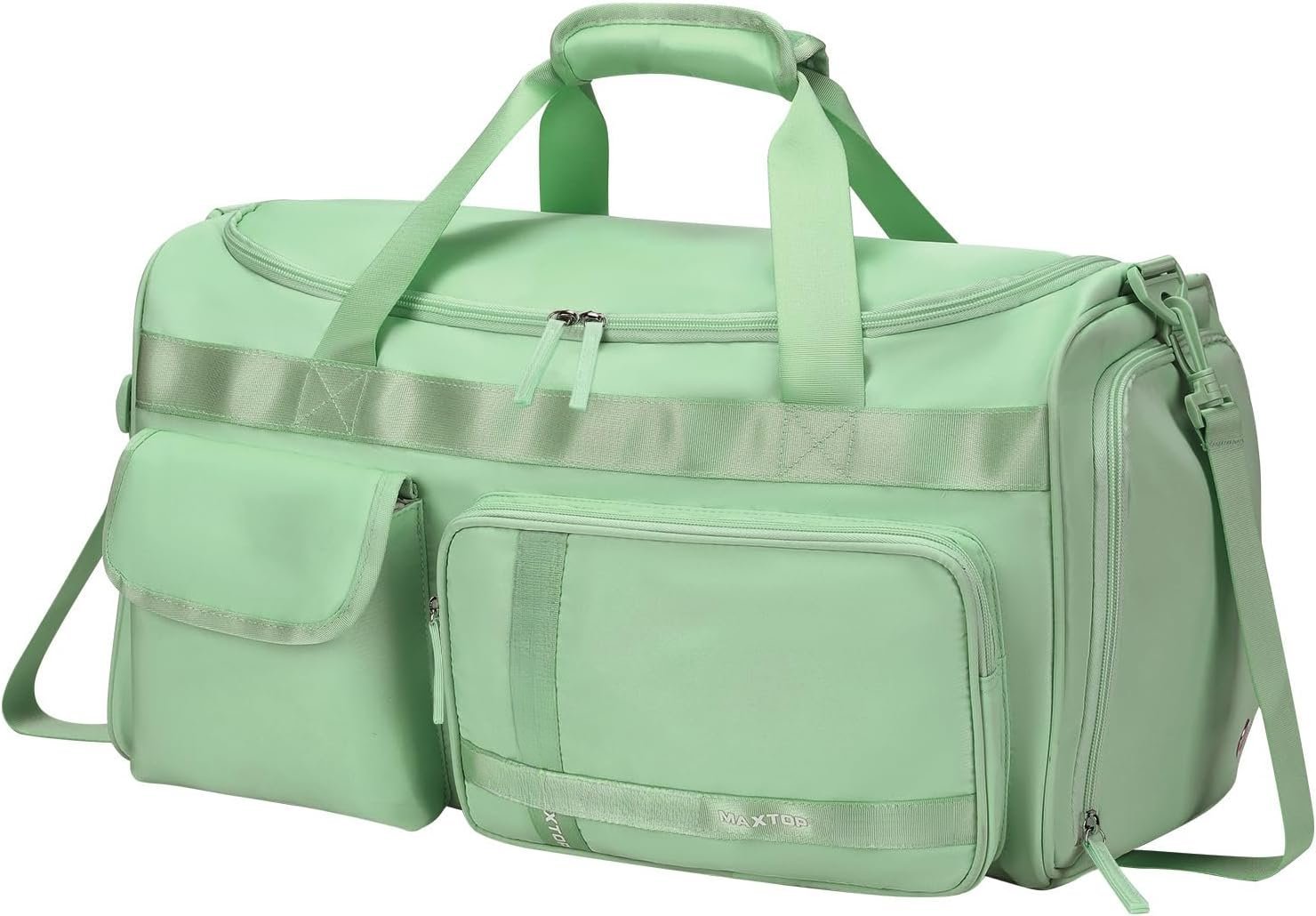 Gym Duffel Bag With Shoe Compartment & Laptop Sleeve | Water-Resistant Travel Backpack For Men & Women | Sports, Airplane, Weekend Trips