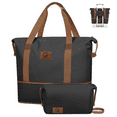 thumbnail image 1 of Expandable Travel Duffle Bag with Toiletry Bag, Weekender Bag Carry on Overnight Bag with Wet Pocket for Women Men, Business Trips Sports Gym Bag Hospital Mom Tote Bag for Labor and Delivery, Black, 1 of 7