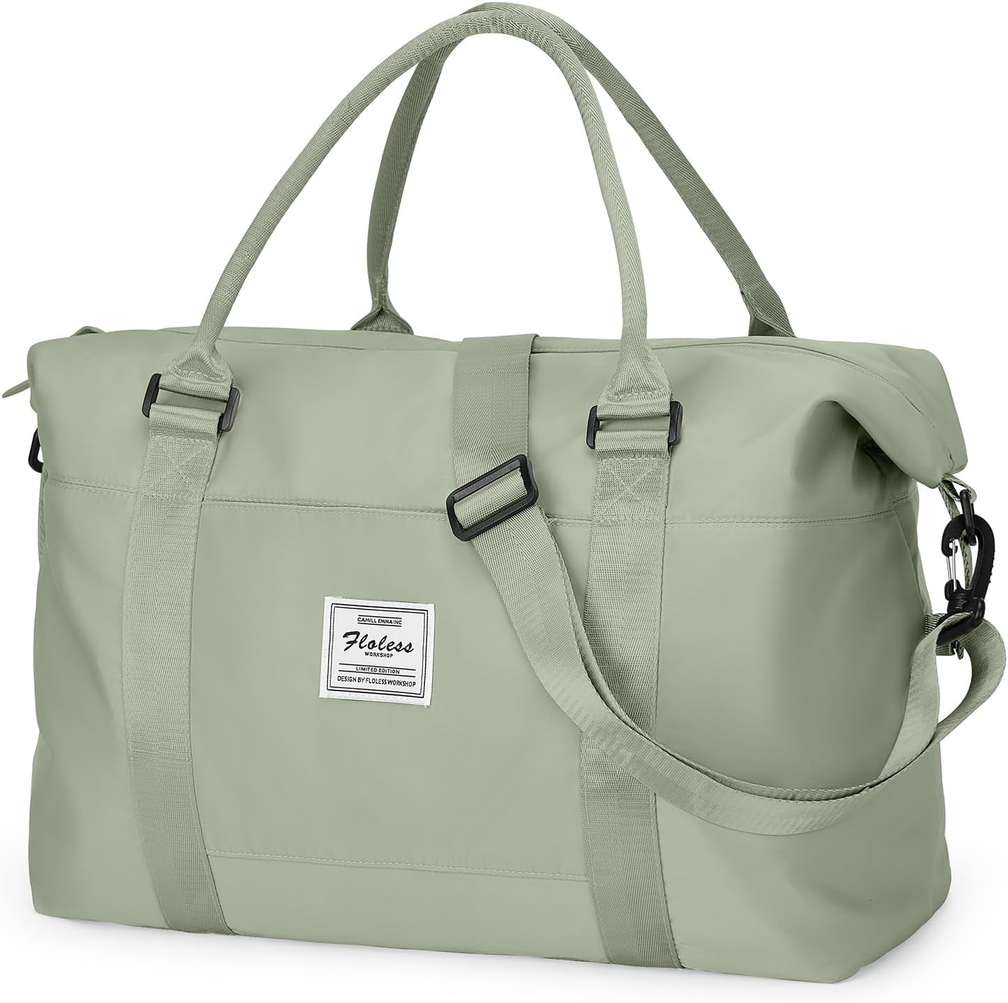 Perselief Women's Waterproof Gym Backpack - Shoe Compartment & Wet Pocket, Green