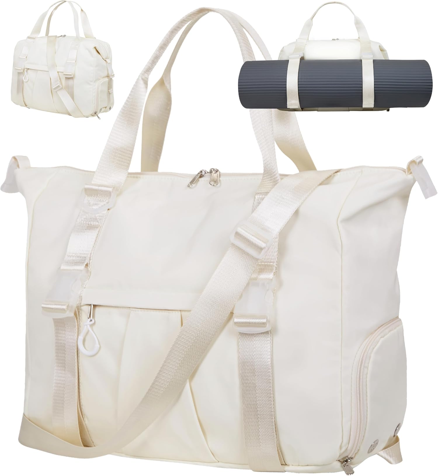 Gym Bag with Yoga Mat Holders, Carry for Pilates Women & Men with ...