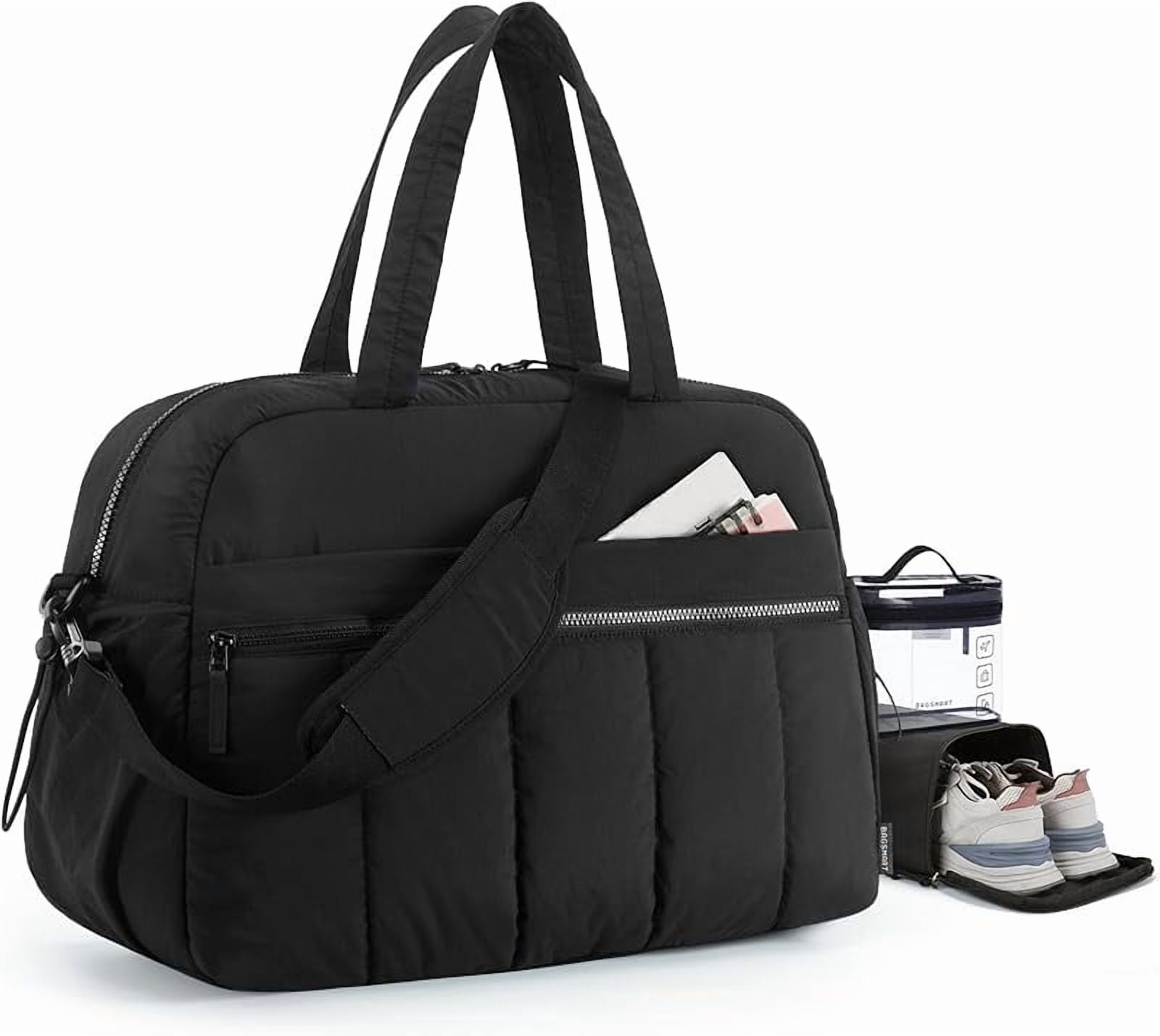 Gym Bag for Women, Duffle Bag for Travel with Wet Pocket, Lightweight Carry on Weekender Duffel, Water Resistant