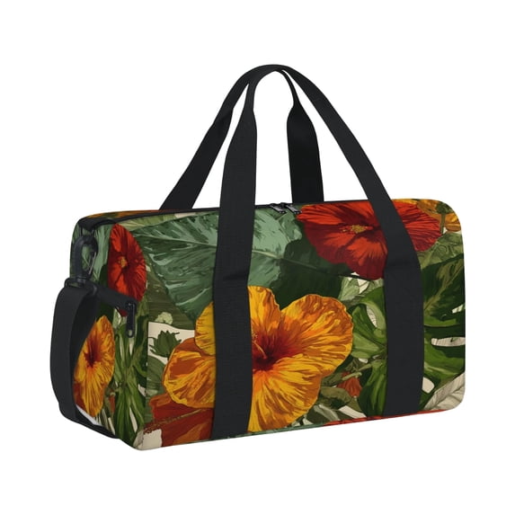 Gym Bag for Women Men Boho Weekender Overnight Workout Travel Duffle Sports Tote Mysterious Aesthetic Waterproof Foldable Sports Bag