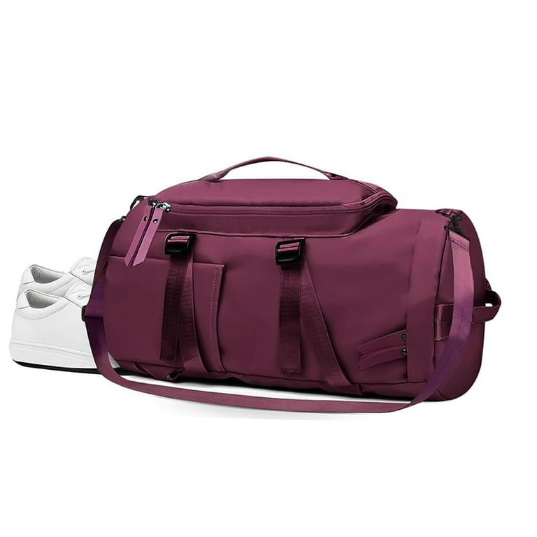 Gym Bags for Women Men Large Waterproof Sports Gym Duffle Bag with Shoe Compartment Cute Gym Duffel Bag Portable Workout Weekender Overnight Weekend Hospital Tote Bag Violet Walmart