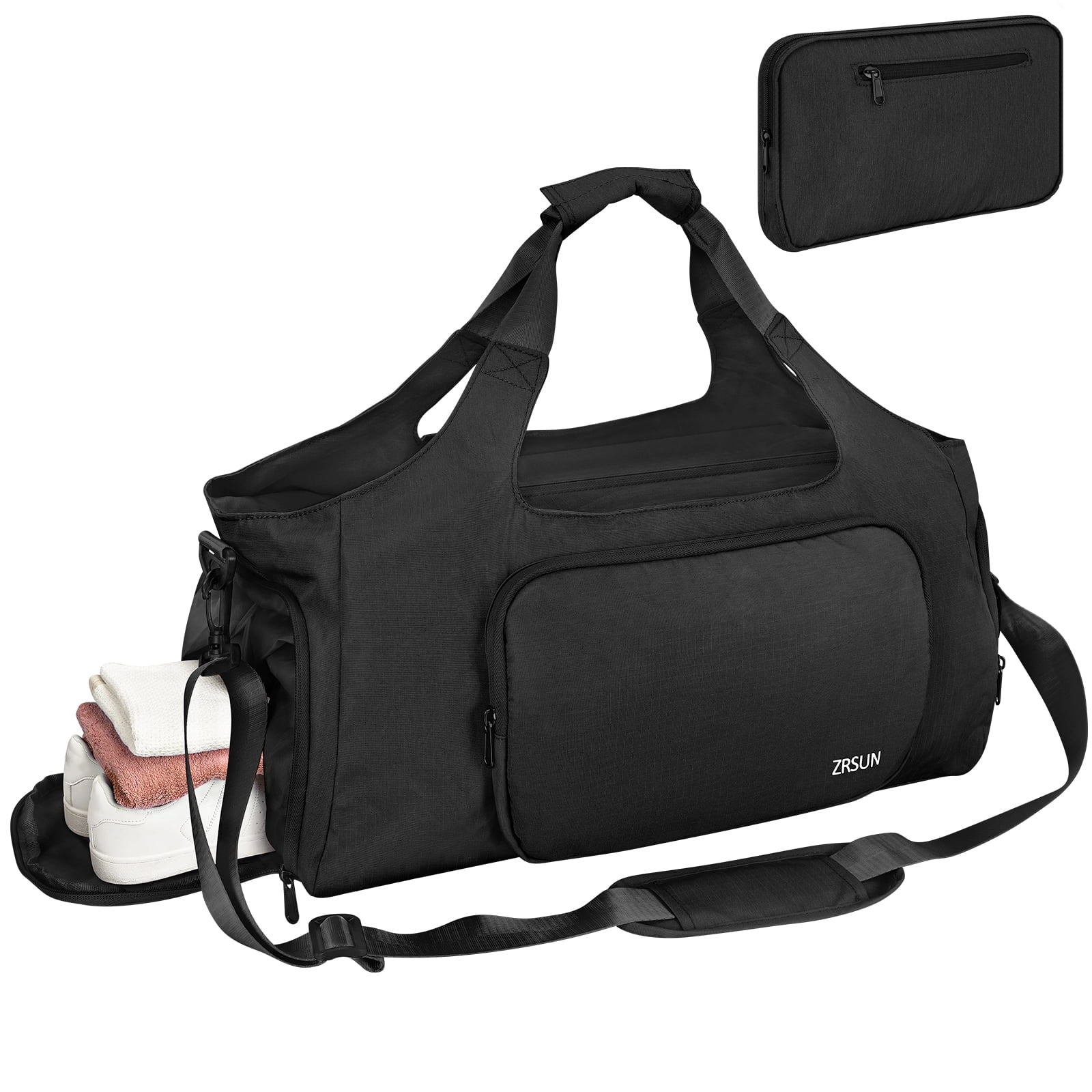 Large Foldable Sports Duffle Bag for Men & Women, Gym, Travel, Yoga