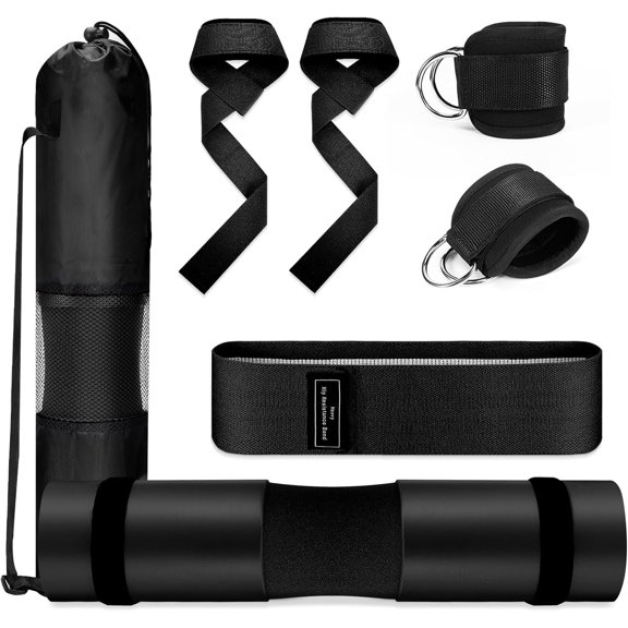 Gym Barbell Pad Set: Hip Thrusts Pad for Squats Weight Lifting Gym Equipment Accessories