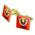 thumbnail image 1 of Gym Beast Lifting Weights Weightlifting Strength Training Square Cufflink Set - Silver or Gold, 1 of 5
