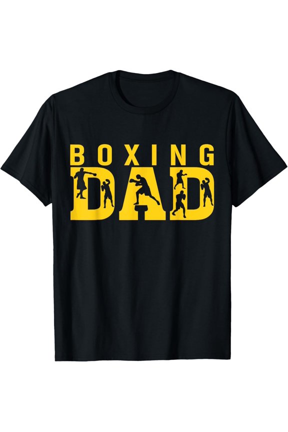 Gym Boxer Love Dad Boxing Lover Training Box Player Papa T-Shirt