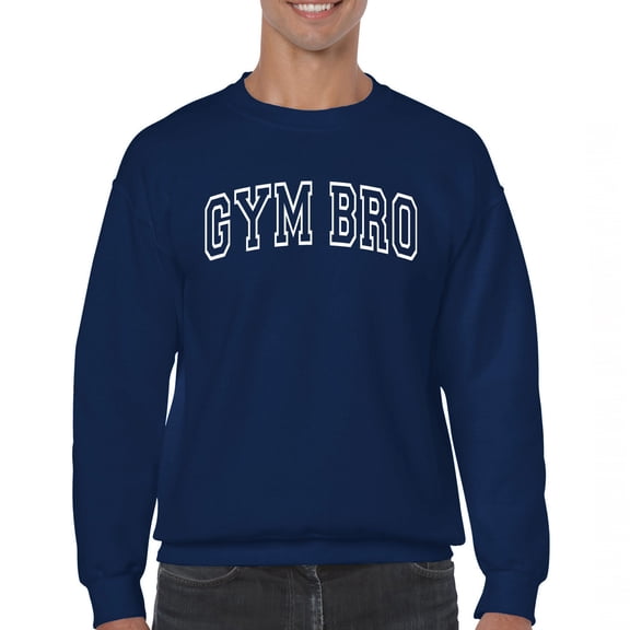 Gym Bro Crewneck Sweatshirt Fitness Alpha Sigma Workout Rat Pump Cover Rizz