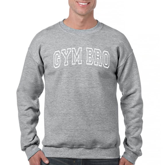 Gym Bro Crewneck Sweatshirt Fitness Alpha Sigma Workout Rat Pump Cover Rizz