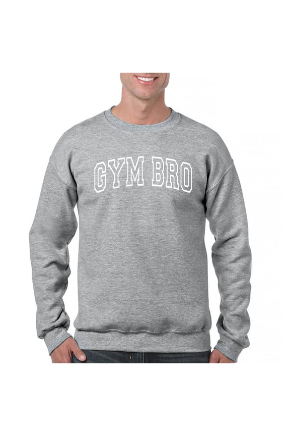 Gym Bro Crewneck Sweatshirt Fitness Alpha Sigma Workout Rat Pump Cover Rizz
