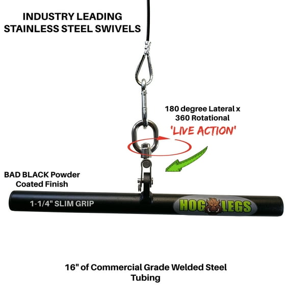 Gym Cable Attachment HAM HOCK 24" Bicep & Tricep Bar