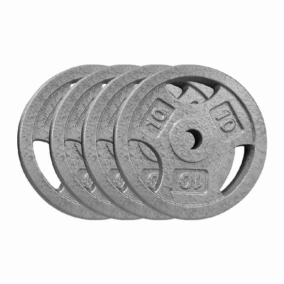 Gym Cast Iron Weight Plates Set 1 Inch, 2.5 Lbs/5 Lbs/10 Lbs/25 Lbs Bumper Plates for Home Gym, Strength Training & Weightlifting (Single,Pairs,Sets Available)
