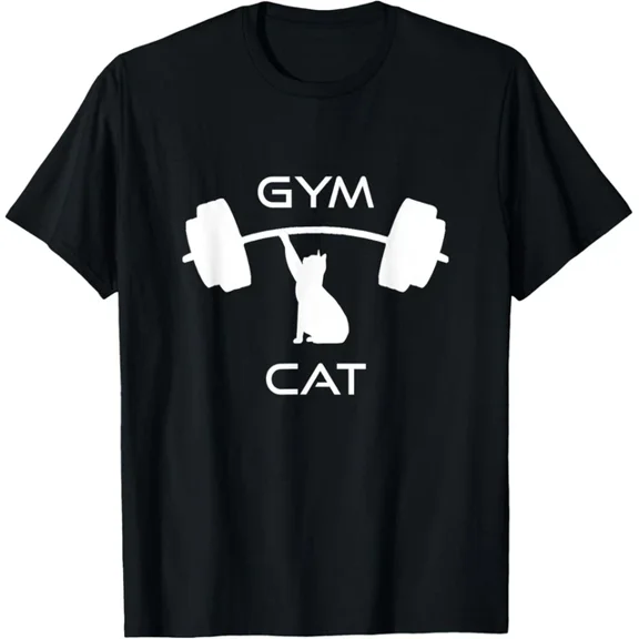 Gym Cat Funny Workout Humor T-Shirt