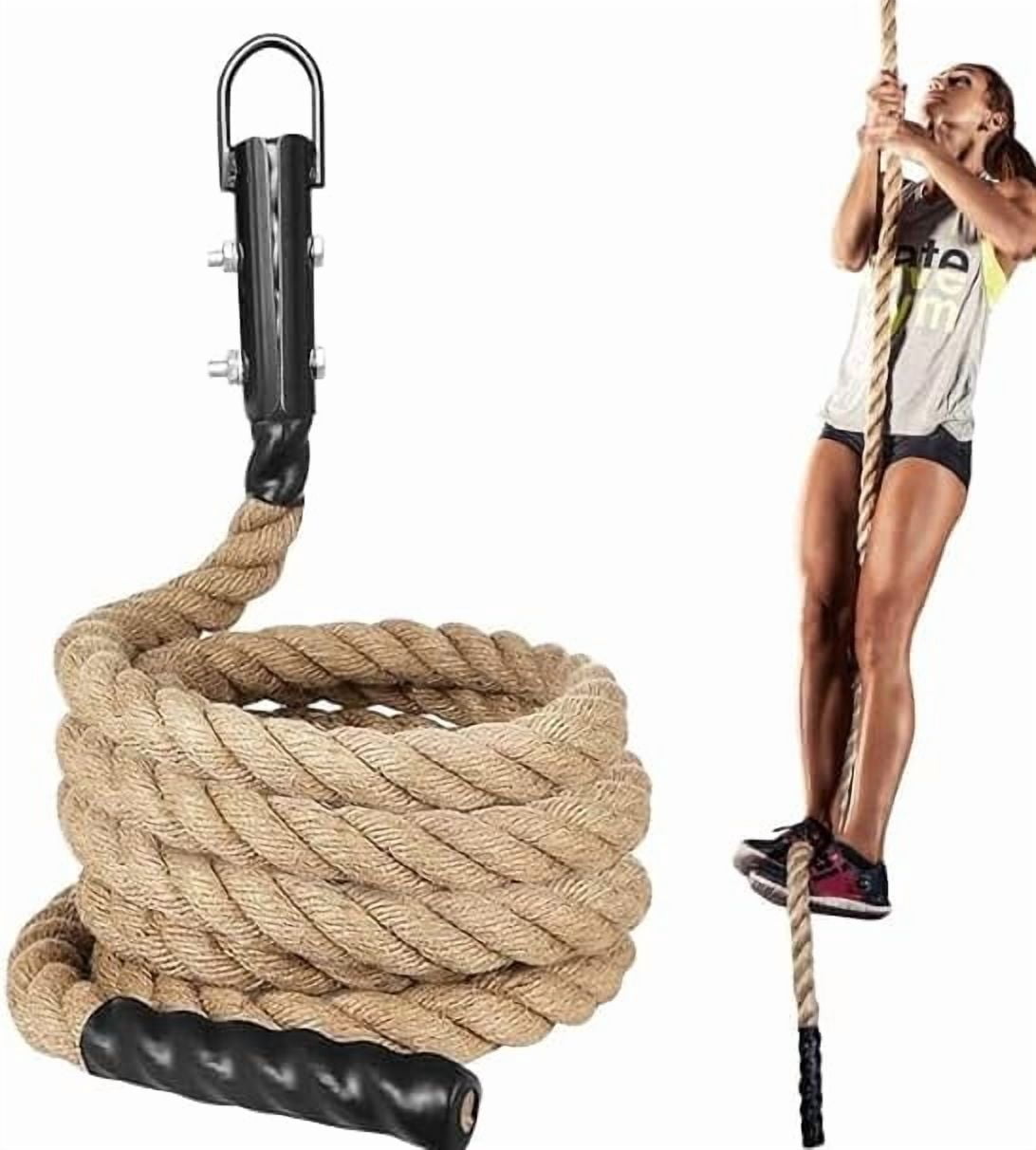 Gym Climbing Rope for Strength Training & Fitness Workout - 10ft ...
