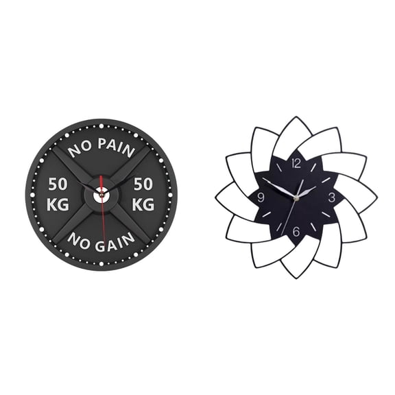 Gym Clock Wall Clock Bodybuilding Clock Silent Non Ticking Acrylic for Home Gym Workout Room Modern Decor