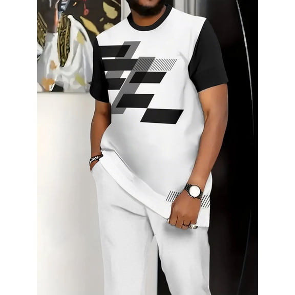 Gym Clothes for Men Workout Shirts Sets Outfits for Running Football Athletic Exercise Fit for Out T Sports White M