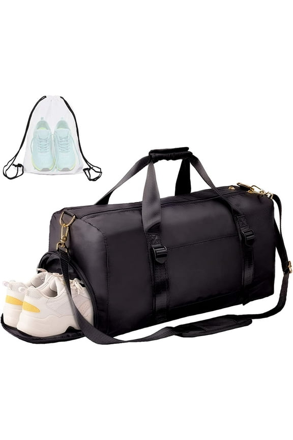 Gym Duffle Bag Dry Wet Separated Gym Bag Sport Duffle Bag Training Handbag Yoga Bag with Extra Drawstring Backpack