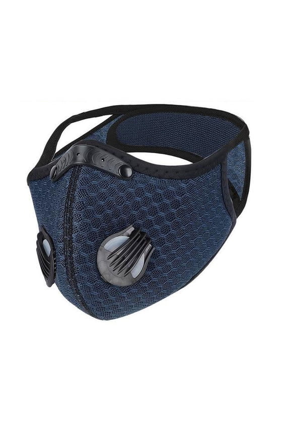 Gym Face Cover made of 3d Mesh Fabric - Navy