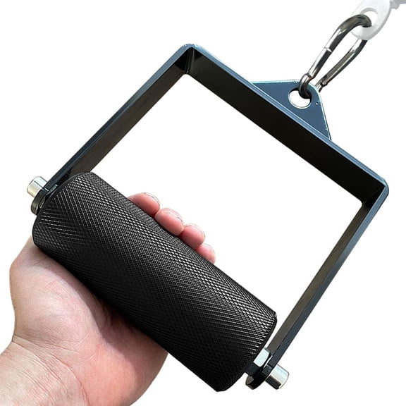 Gym Fitness LAT Pulldown Attachments, Arm Wrestling Exercise D Handle Attachment, Arm Lifting Deadlift Handle for Finger Wrist Strength