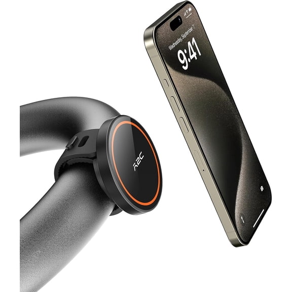 Gym Fitness Phone Mount for - 17 N54 Strong Magnets Stable and Secure with Adjustable Strap, 3-in-1 Equipment, Stroller, Treadmill, Peloton Exercise Bikes