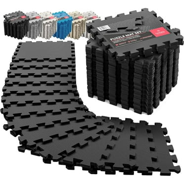 Lydiaunistar Interlocking Soft Foam Floor Mat - Protective Gym Flooring Set Exercise Mats Eva Puzzle Rubber Tiles Ground Surface Protection Workout Und