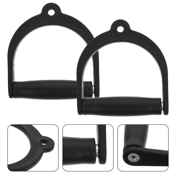 Beaupretty 2Pcs Sturdy Plastic Fitness Handles for Daily Use Ergonomic Training Accessory