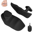 thumbnail image 1 of Gym Grips for Women and Men,Fingerless Workout Grips for Weight Lifting,Rubber Anti-Slip Pull Up Grips,Bodybuilding Gymnastics Palm Protection Hand Grips for Deadlifts,Crosstraining (Pair),Black, 1 of 6