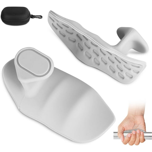 Gym Grips for Women and Men,Fingerless Workout Grips for Weight Lifting,Rubber Anti-Slip Pull Up Grips,Bodybuilding Gymnastics Palm Protection Hand Grips for Deadlifts,Crosstraining (Pair)