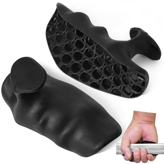 Gym Grips for Women and Men,Fingerless Workout Grips for Weight Lifting,Rubber Anti- Pull Up Grips,Bodybuilding Gymnastics Palm Protection Hand Grips for Deadlifts,Crosstraining (Pair)