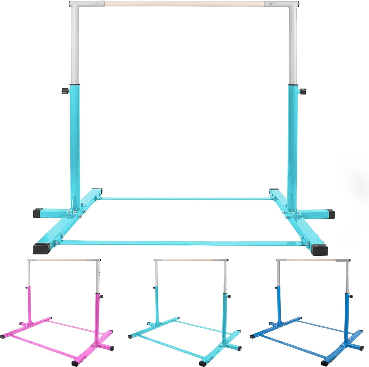 Gym Gymnastics Training Kip Bar Adjustable Height (3'5') Horizontal