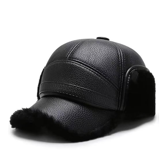 Gym Hats for Men Winter Thermal Baseball Cap with Built-In Ear Warmers Lined Hat for Outdoor Sports and Cold Weather Activities