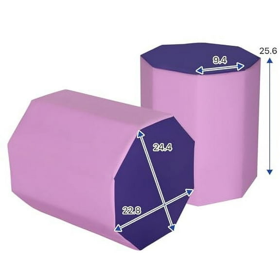 Gym Home Gymnastics Octagon Tumbler 23x26 Inch Gymnastics Mat Backflip Gymnastic Skills Octagon Mat for Kids Adults