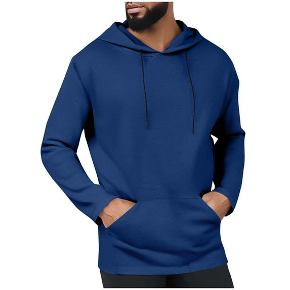 Gym Hoodies for Men Lightweight Mesh Breathable Workout Hooded Sweatshirt with Drawstring Plain Casual Long Sleeve Sweater Solid Color Fitness Sports Athletic Hoody Pullover Tops