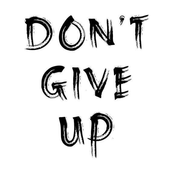 Gym Inspiration Don't Give Up Exercise Work Out Motivation Living Room Aesthetic Extra Large XL Wall Art Poster Print