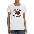 thumbnail image 1 of Gym Is My New Boyfriend Art Shaped T-Shirt Women -Smartprints Designs, Female 3X-Large, 1 of 4