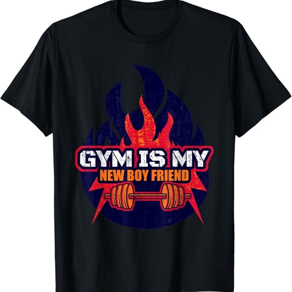 Gym Is My New friend Funny Fitness Training Gift T-Shirt