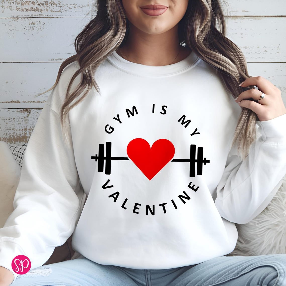 Gym Is My Valentine Motivational Fitness Workout Sweatshirt All size S-3XL