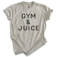 thumbnail image 1 of Gym & Juice Shirt, Unisex Women's Men's Shirt, Gym Shirt, Workout Shirt, Exercise Shirt, Light Silk Gray, Small, 1 of 6